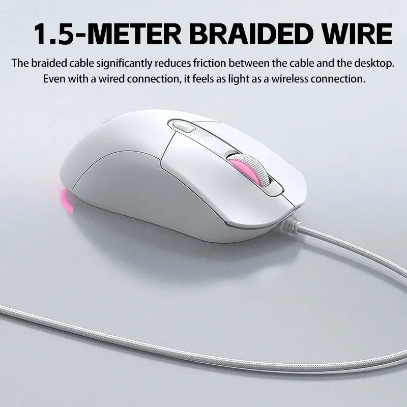 2026 Wired Gaming Mouse Cute Personalized Anti Slip Sticker 6-Key Office Mouse Suitable For Desktop And Laptop Computers NEW HOT MAWIS