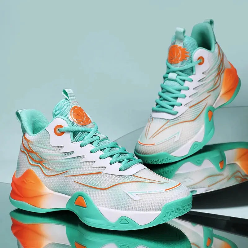 New basketball shoes with cushioning and shock absorption, comfortable and breathable casual sports shoes for students MAWIS