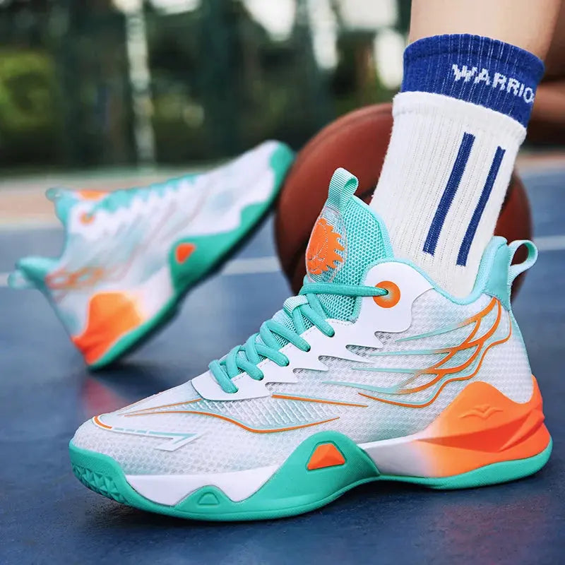 New basketball shoes with cushioning and shock absorption, comfortable and breathable casual sports shoes for students MAWIS