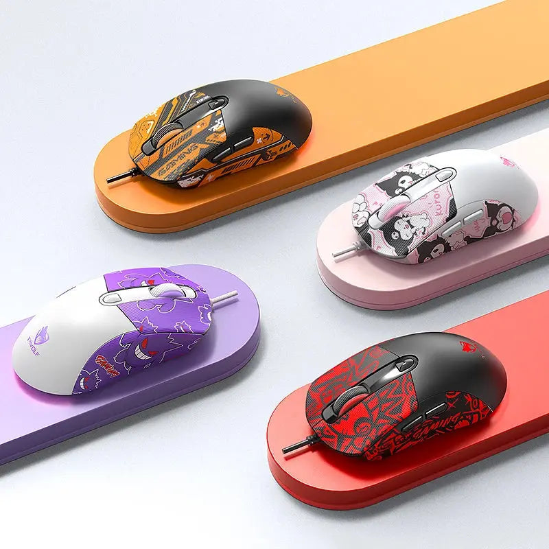 2026 Wired Gaming Mouse Cute Personalized Anti Slip Sticker 6-Key Office Mouse Suitable For Desktop And Laptop Computers NEW HOT MAWIS