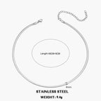 Hot Classic Unisex Flat Snake Chain MAWIS