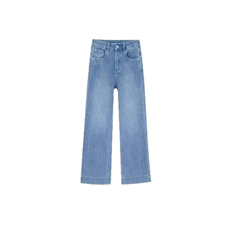 Blue Straight Leg Jeans Women's MAWIS
