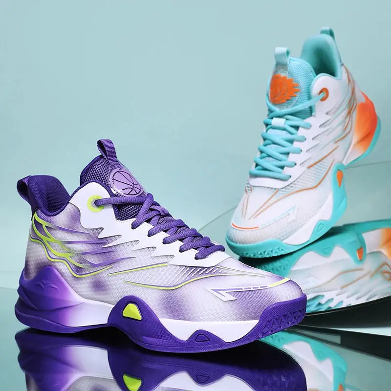 New basketball shoes with cushioning and shock absorption, comfortable and breathable casual sports shoes for students MAWIS