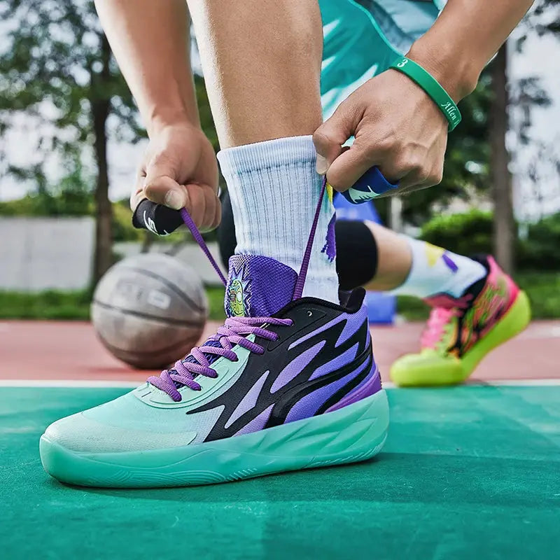 High-quality Lamelo Ball 2nd generation Yin-yang basketball shoes a new type of anti-slip sports shoes for men's practical games MAWIS