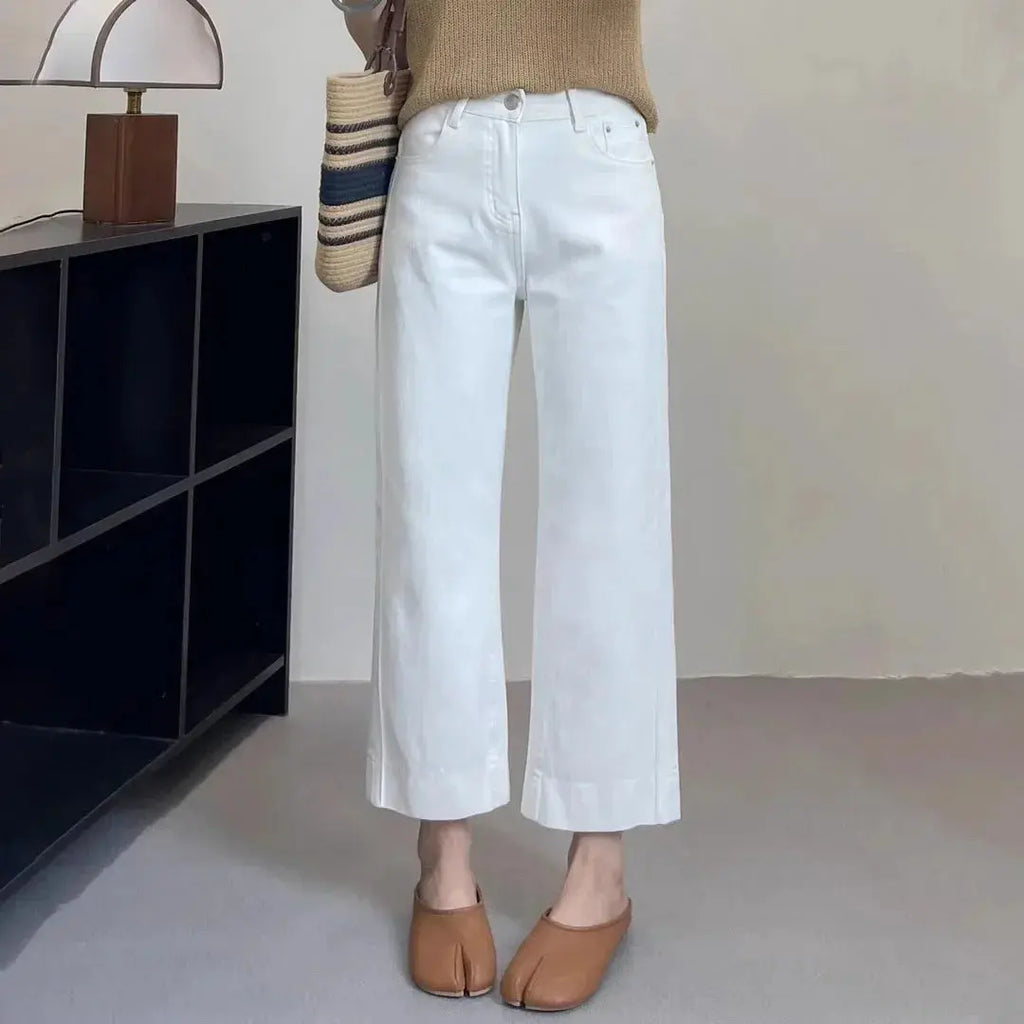 Blue Straight Leg Jeans Women's MAWIS