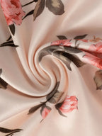 Robe Mini florale bretelles froncée femme - MAWIS