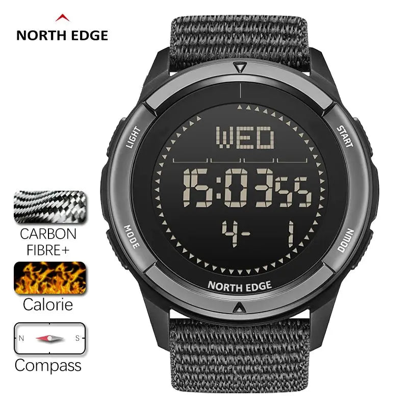 Waterproof digital sports watch with nylon strap MAWIS