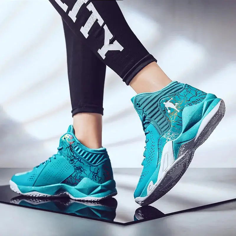 Men Basketball Shoes Field Sneaker Athletic Cushioned Basketball Boots Professional Wearable Casual Boys Training Sports Shoes MAWIS