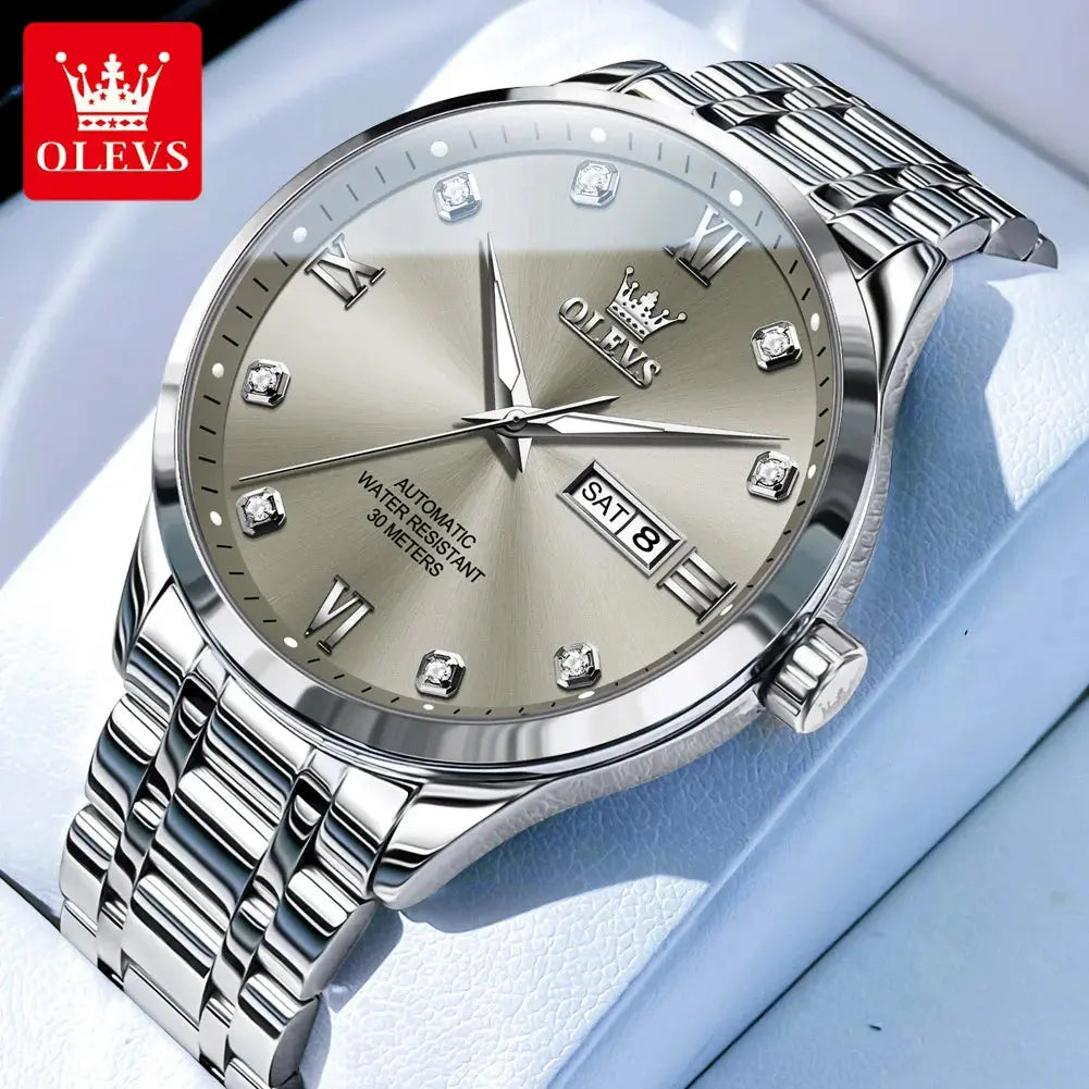 Montre automatique homme luxe OLEVS 9946 diamant étanche MAWIS