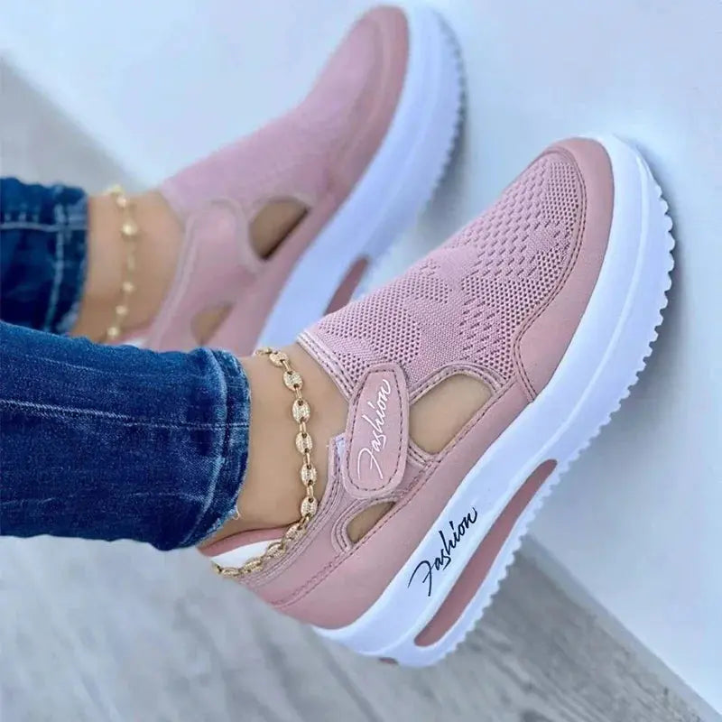 Sneakers Women Shoes Woman Tennis Shoes Canvas Shoe Female Casual Shoes Ladies Sport Shoes Platform Sneaker Hollow Out Shoes - MAWIS