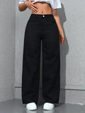 Retro Loose Wide Leg Jeans Fashion Women MAWIS