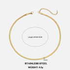 Hot Classic Unisex Flat Snake Chain MAWIS