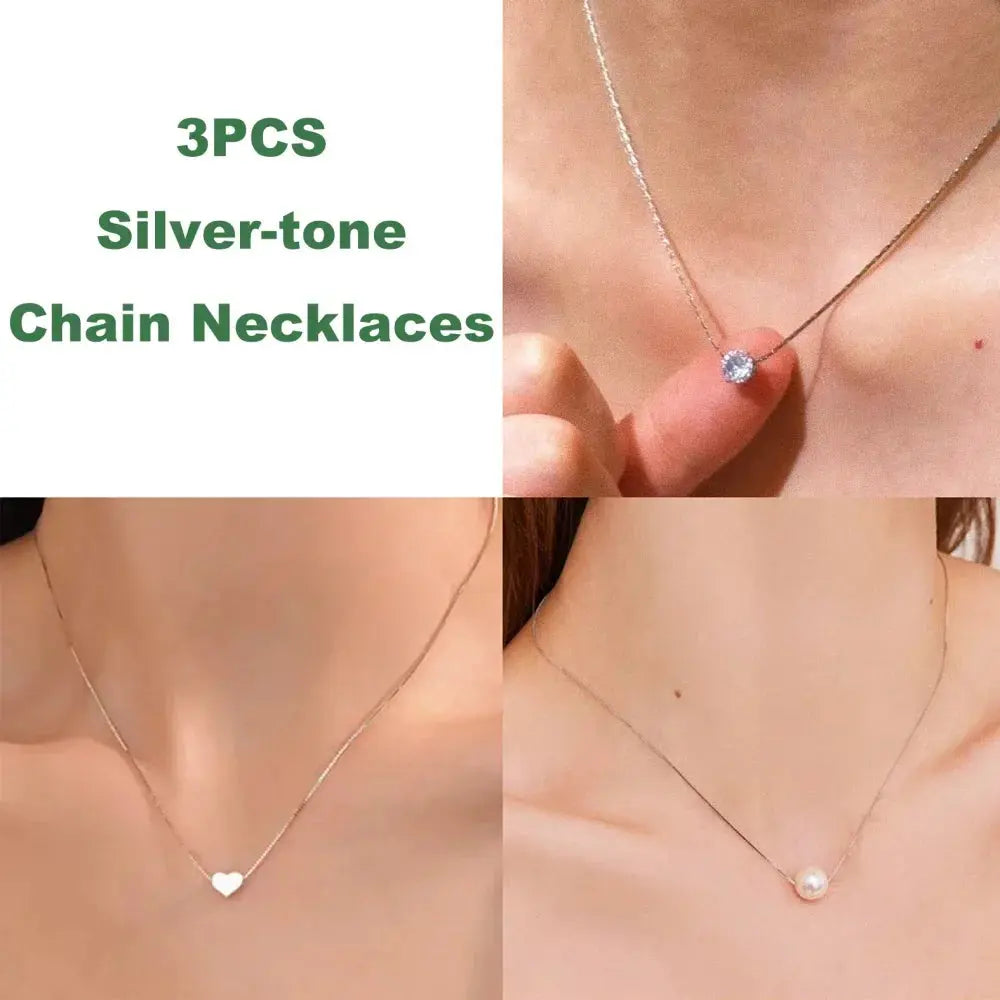 Collier cœur minimaliste doré acier inoxydable zircon MAWIS