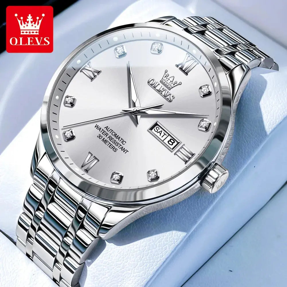 Montre automatique homme luxe OLEVS 9946 diamant étanche MAWIS