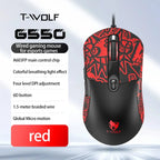 2026 Wired Gaming Mouse Cute Personalized Anti Slip Sticker 6-Key Office Mouse Suitable For Desktop And Laptop Computers NEW HOT MAWIS