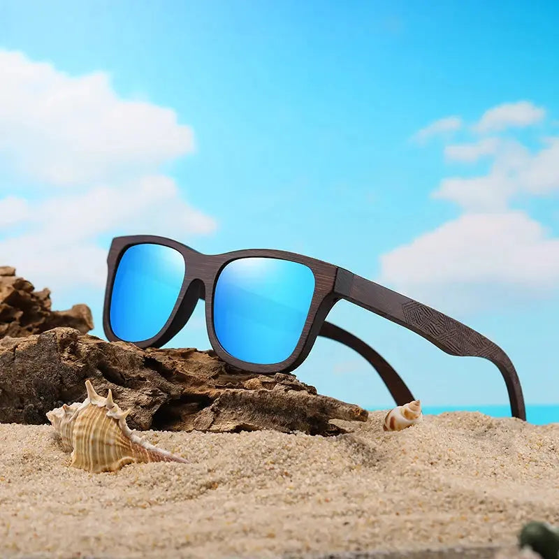 GM Natural Bamboo Wooden Sunglasse MAWIS