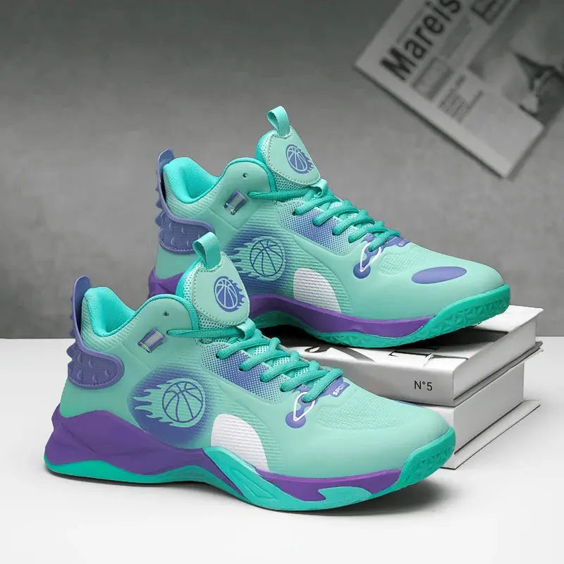 New Men's Fashion Basketball Shoes with Non-slip, Wear-resistant, Shock-absorbing, Practical Sports Shoes for Students MAWIS