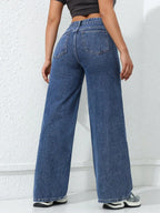 Retro Loose Wide Leg Jeans Fashion Women MAWIS