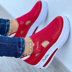 Sneakers Women Shoes Woman Tennis Shoes Canvas Shoe Female Casual Shoes Ladies Sport Shoes Platform Sneaker Hollow Out Shoes - MAWIS