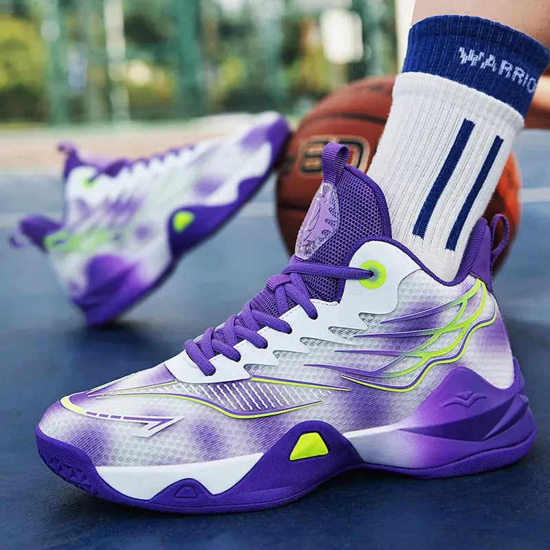New basketball shoes with cushioning and shock absorption, comfortable and breathable casual sports shoes for students MAWIS