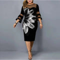 Robe Patchword Mesh Femme 5XL MAWIS