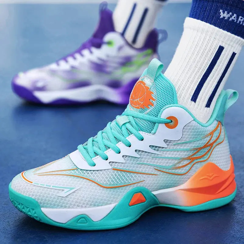 New basketball shoes with cushioning and shock absorption, comfortable and breathable casual sports shoes for students MAWIS