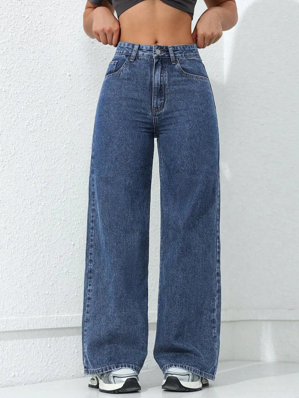 Retro Loose Wide Leg Jeans Fashion Women MAWIS