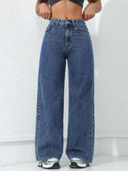Retro Loose Wide Leg Jeans Fashion Women MAWIS