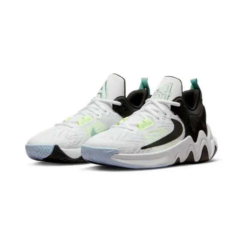 Nike Classic Series Cushioning and Wear-Resistant Training Women's Basketball Shoes New Giannis Immortality 2 Comfortable Wrap-Around High-Top Basketball Shoes Fashionable Black and Orange Color High-End Versatile Casual Bask MAWIS