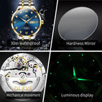 Montre automatique homme luxe OLEVS 9946 diamant étanche MAWIS