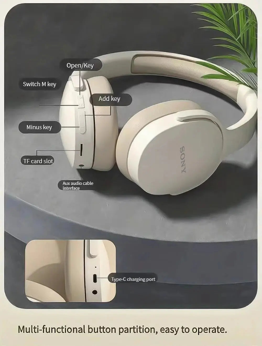 SONY P2961 Wireless Headphones Bluetooth MAWIS