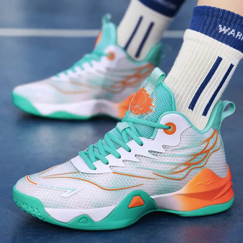 New basketball shoes with cushioning and shock absorption, comfortable and breathable casual sports shoes for students MAWIS