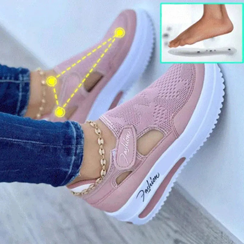 Sneakers Women Shoes Woman Tennis Shoes Canvas Shoe Female Casual Shoes Ladies Sport Shoes Platform Sneaker Hollow Out Shoes - MAWIS