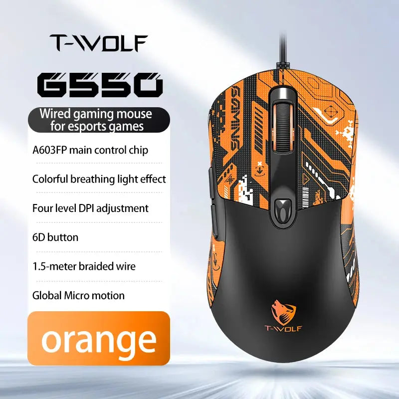 2026 Wired Gaming Mouse Cute Personalized Anti Slip Sticker 6-Key Office Mouse Suitable For Desktop And Laptop Computers NEW HOT MAWIS