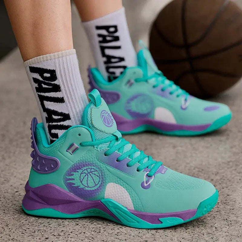 New Men's Fashion Basketball Shoes with Non-slip, Wear-resistant, Shock-absorbing, Practical Sports Shoes for Students MAWIS