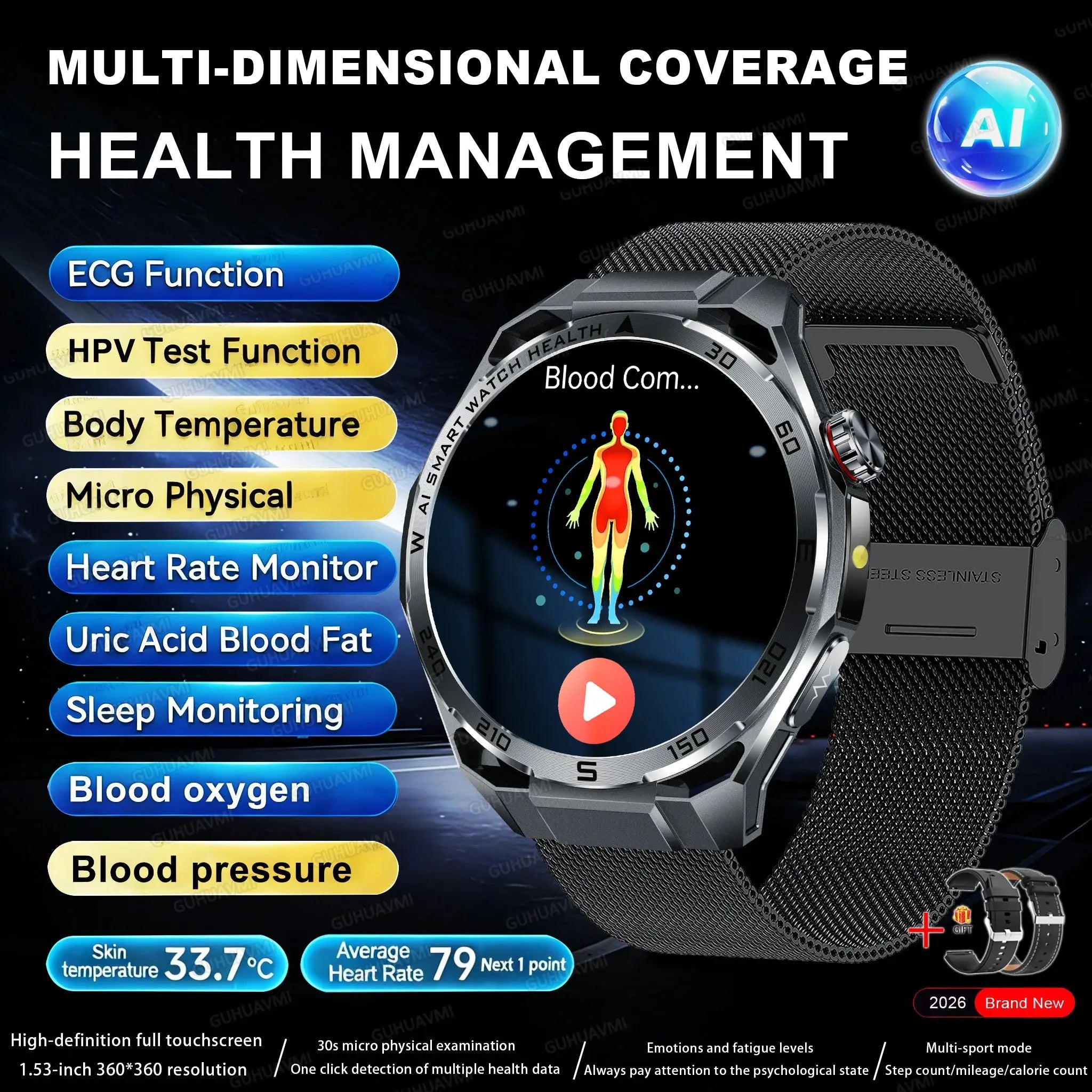 Montre connectée 2026 MAWIS