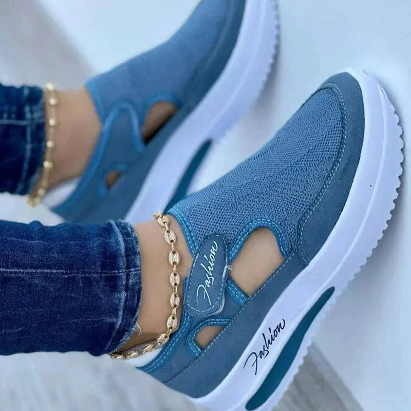 Sneakers Women Shoes Woman Tennis Shoes Canvas Shoe Female Casual Shoes Ladies Sport Shoes Platform Sneaker Hollow Out Shoes - MAWIS