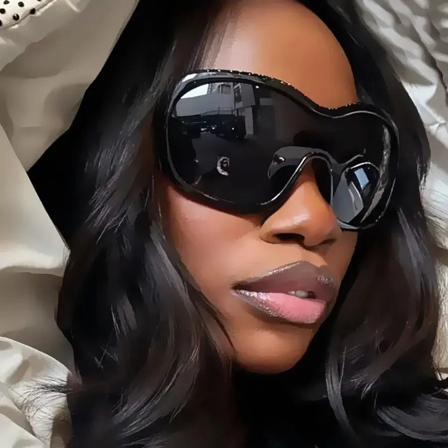 one piece oversized Y2K sunglasses for women MAWIS