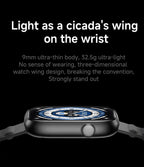 2026 T7 Smart Watch Ultra Thin Light 183 HD Large Screen Bluetooth Calling Heart Rate Sleep Monitor IP67 Waterproof for Sports MAWIS