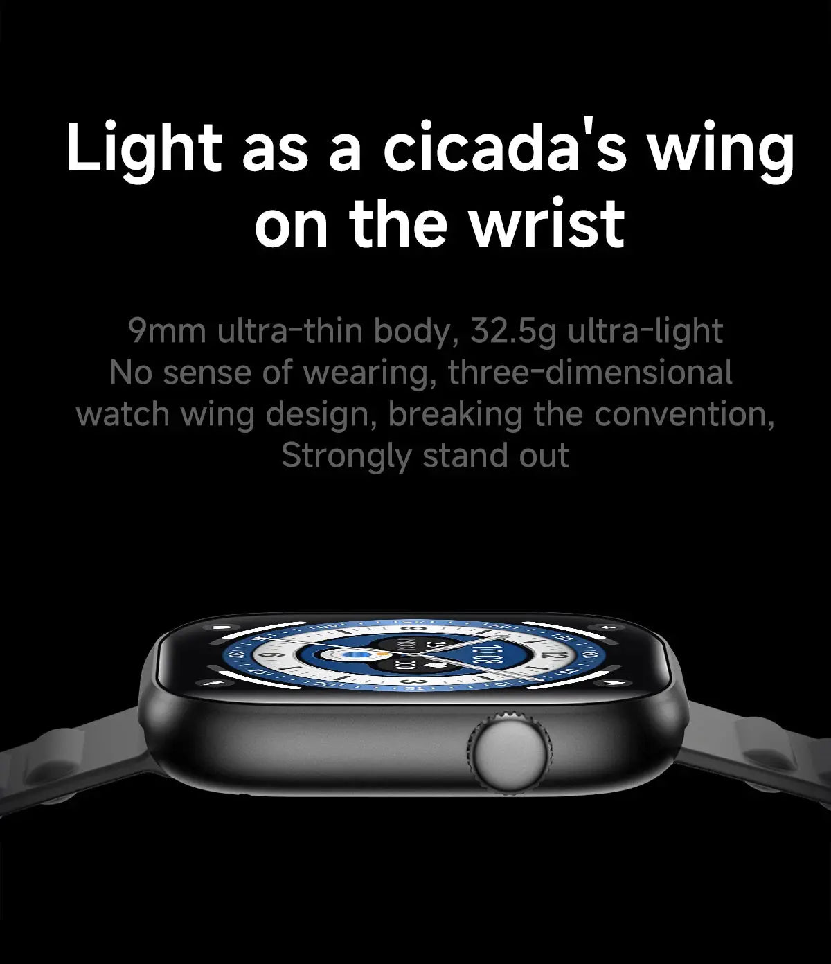 2026 T7 Smart Watch Ultra Thin Light 183 HD Large Screen Bluetooth Calling Heart Rate Sleep Monitor IP67 Waterproof for Sports MAWIS