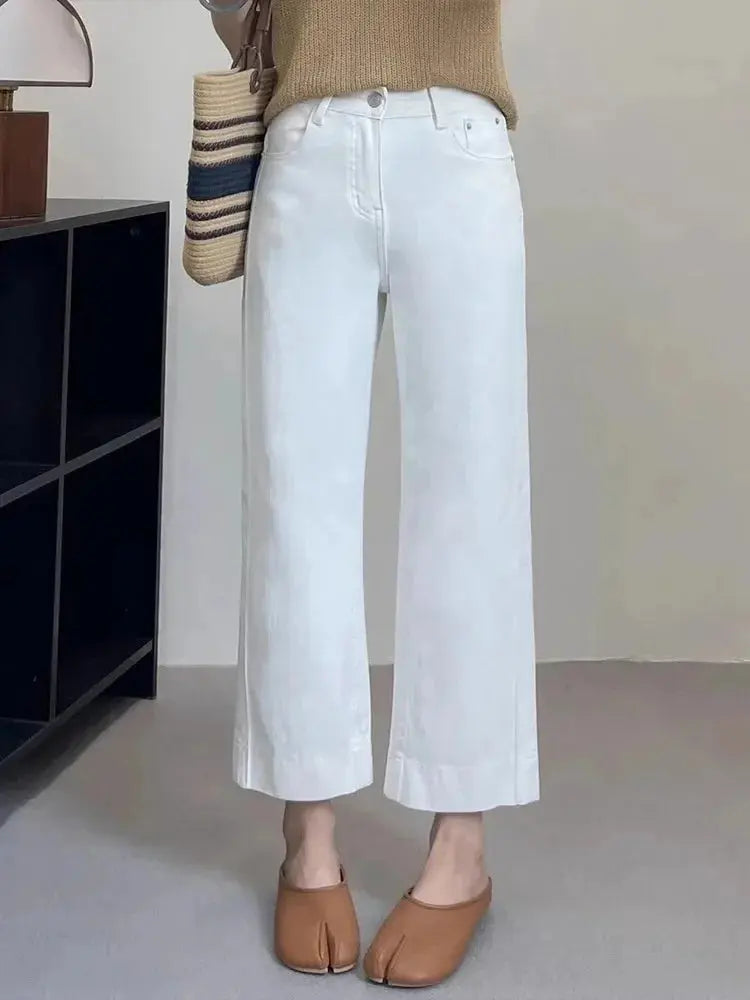 Blue Straight Leg Jeans Women's MAWIS