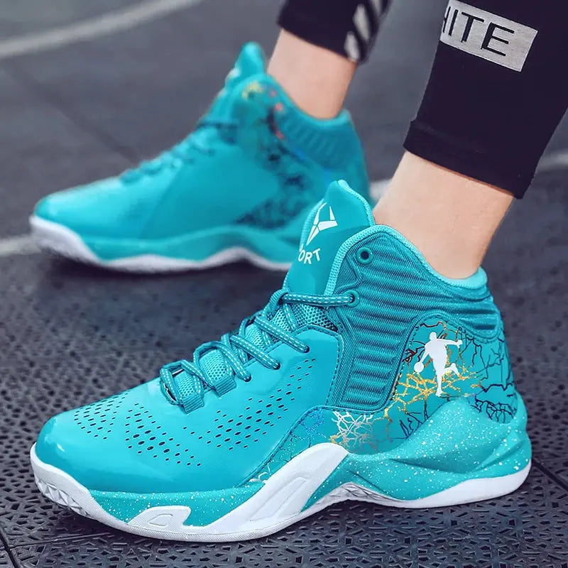 Men Basketball Shoes Field Sneaker Athletic Cushioned Basketball Boots Professional Wearable Casual Boys Training Sports Shoes MAWIS