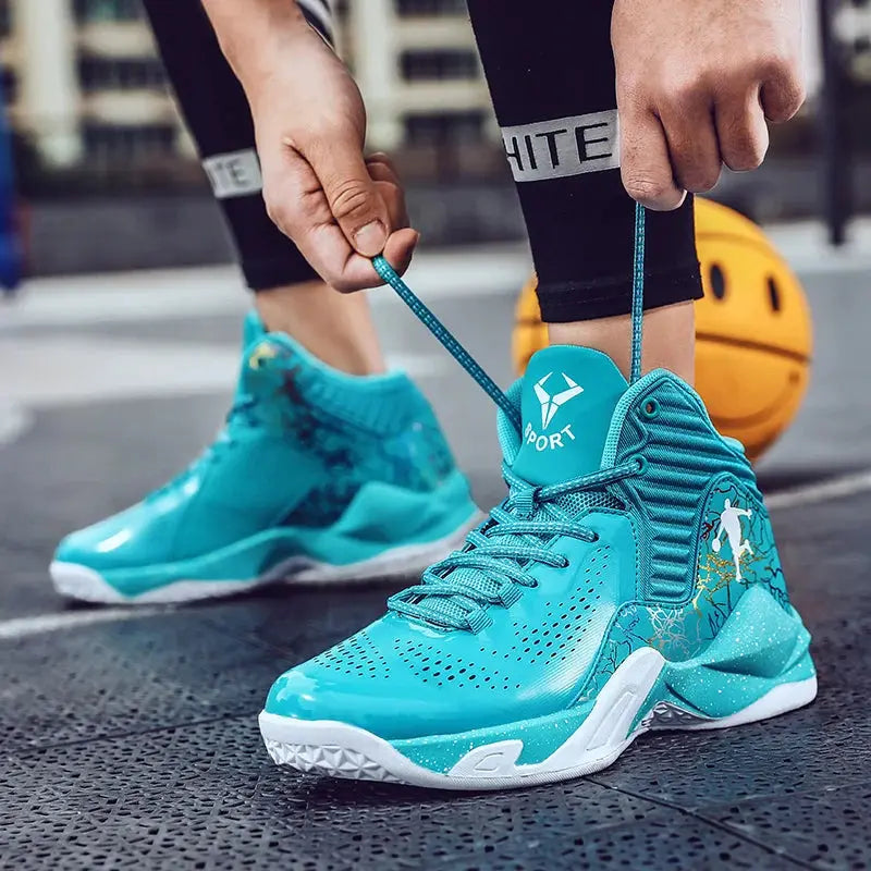 Men Basketball Shoes Field Sneaker Athletic Cushioned Basketball Boots Professional Wearable Casual Boys Training Sports Shoes MAWIS